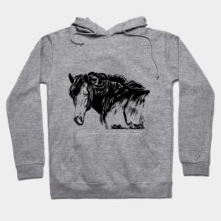 black horse Hoodie